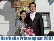 Das Prinzenpaar der Narrhalla 2007 wurde vorgestellt: Peter II. und Petra III. werden 2007 italienische Verhältnisse in München schaffen. Am 11.11. um 11.00 Uhr werden sie auf dem Viktulienmarkt dann auch noch einmal offiziell den Münchnern vorgestellt  (Foto: 